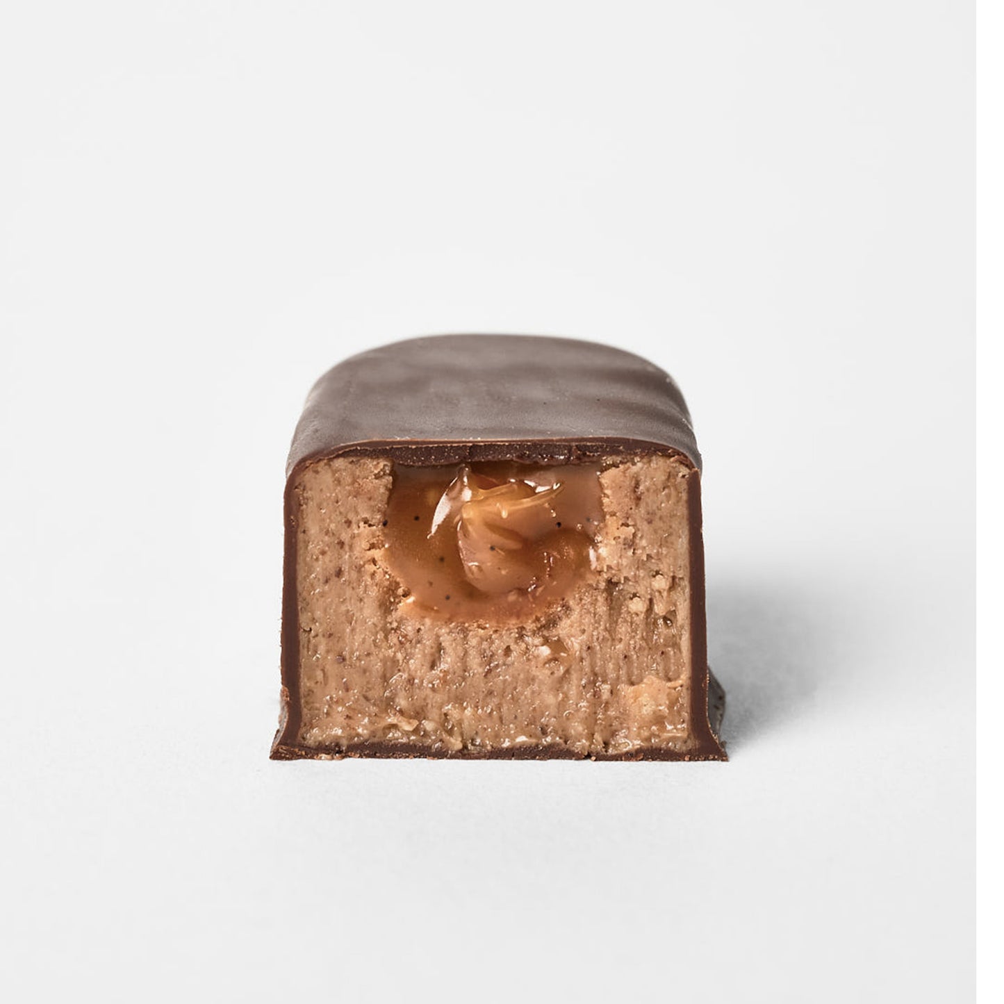 La bouchée - praliné et caramel coulant - noir