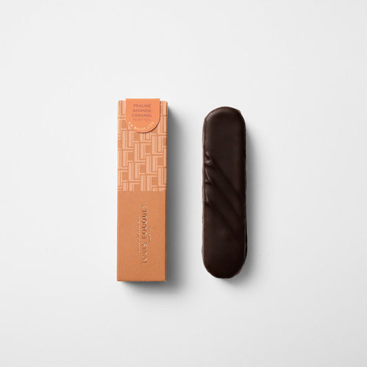 La bouchée - praliné et caramel coulant - noir