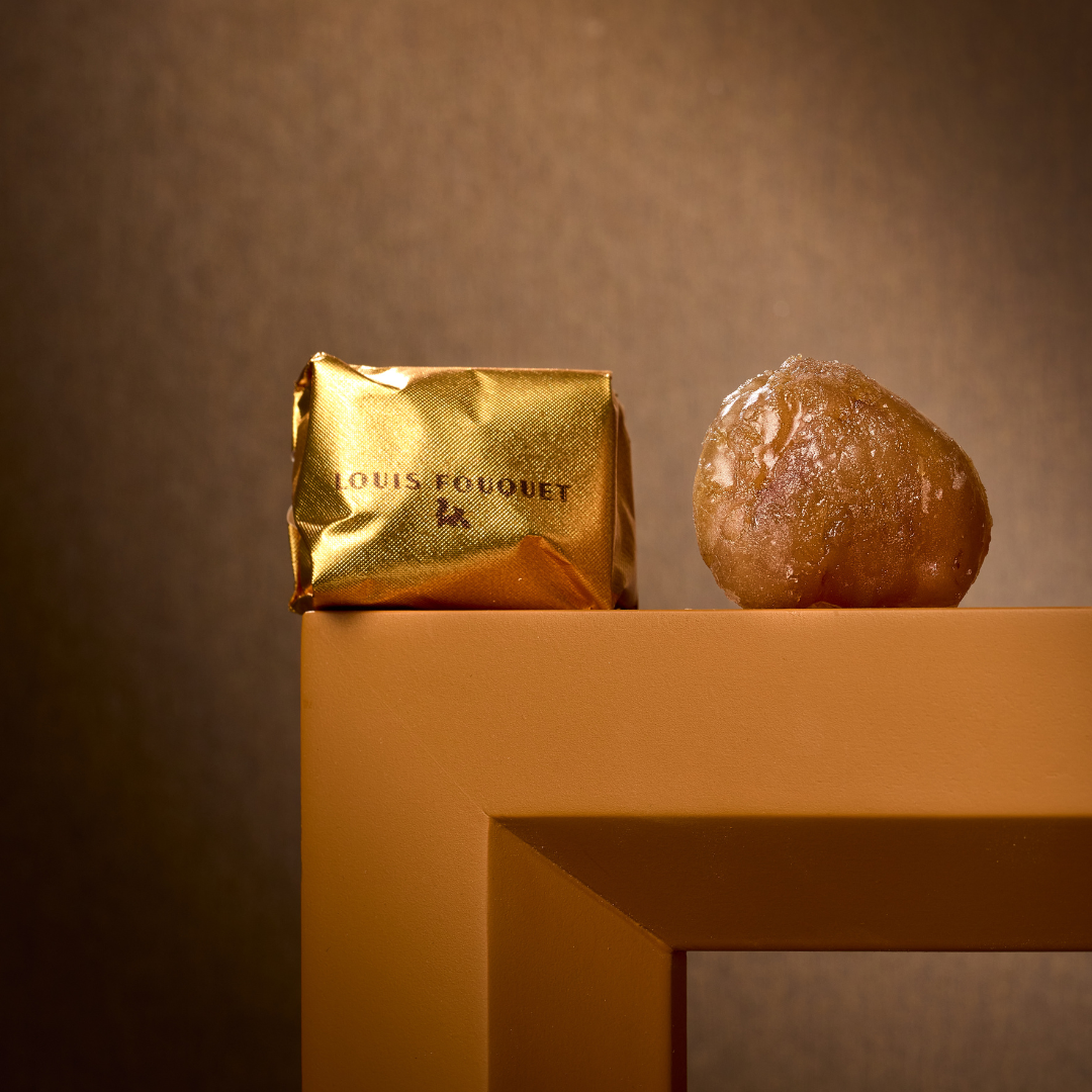 Pouch of 4 candied chestnuts