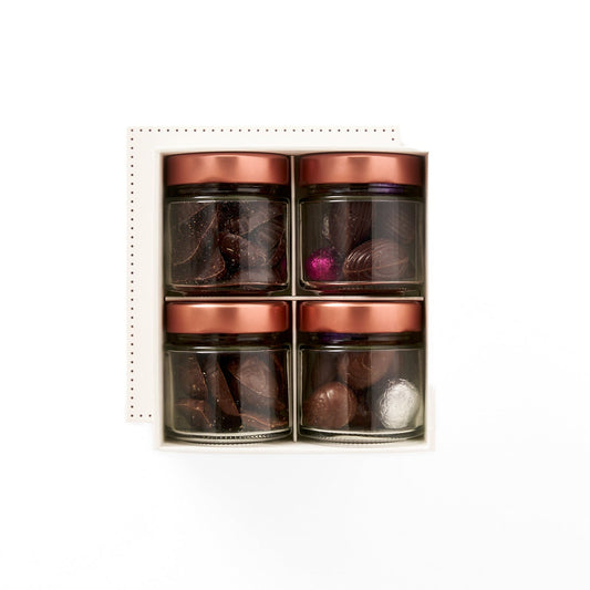 Coffret de 4 pots chocolats Grands Crus