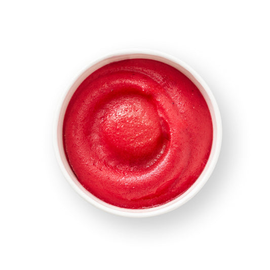 Glace framboise petit pot