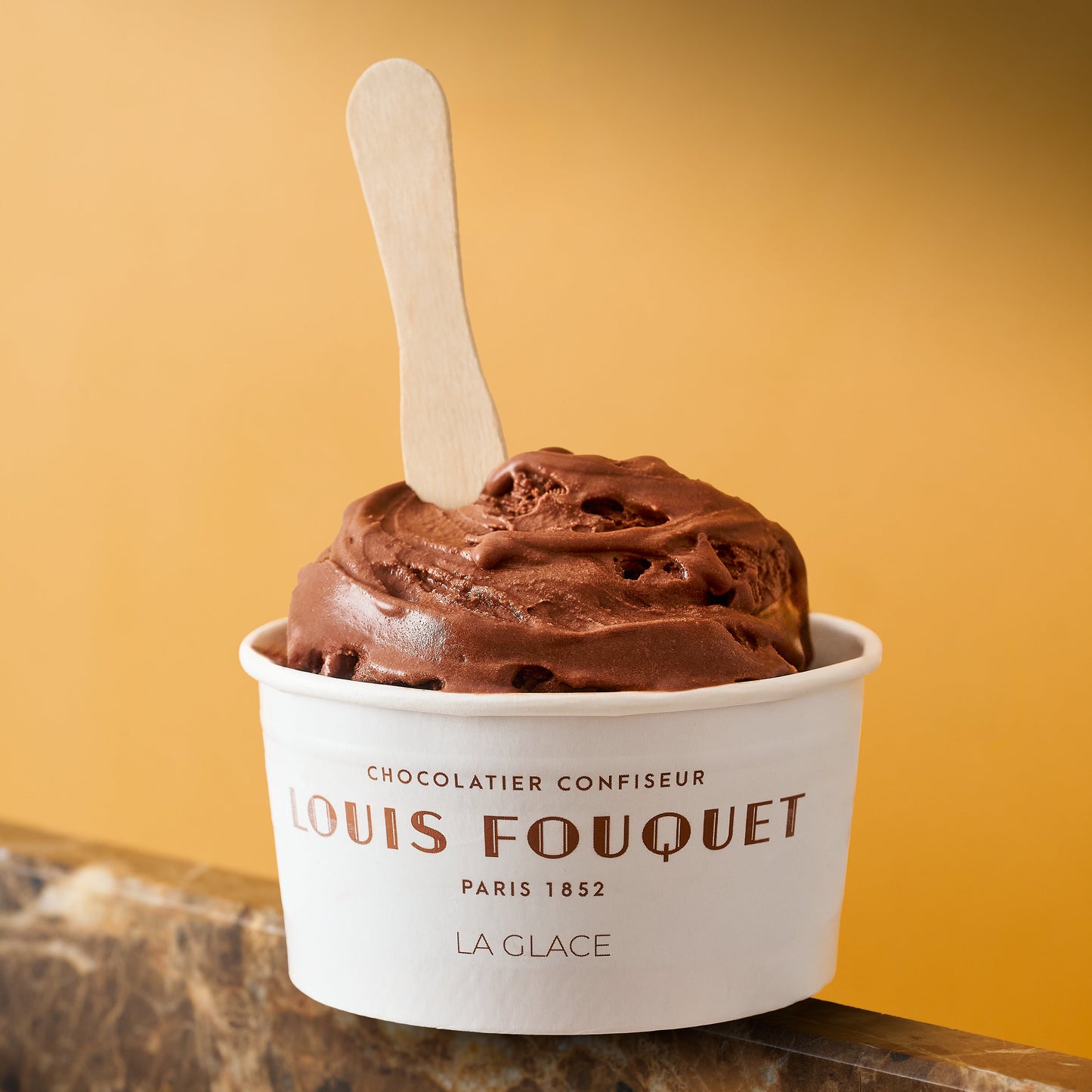 Glace sorbet chocolat