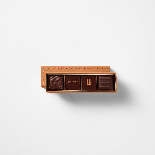 Box of 4 dark chocolates