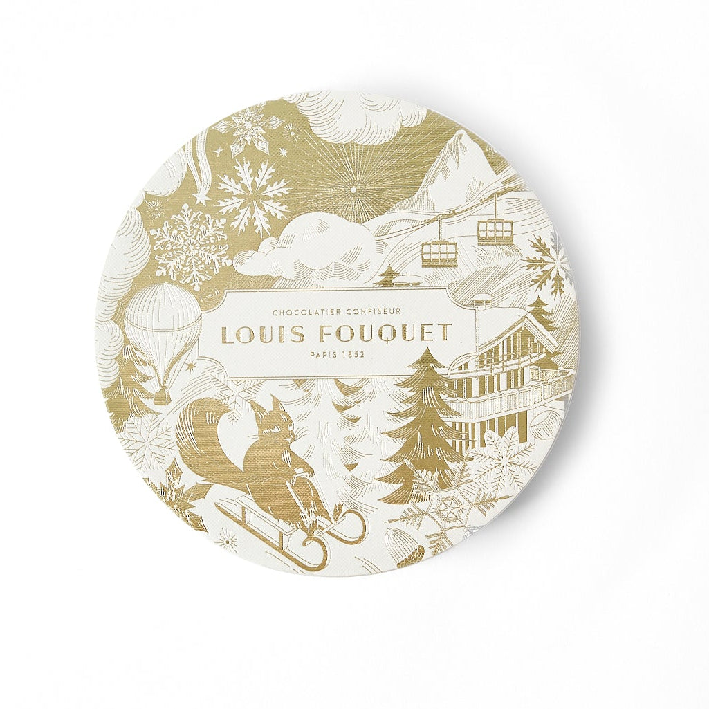 La boite de fruits enneigés de noël