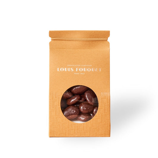 Pochon d'amandes enrobées de chocolat