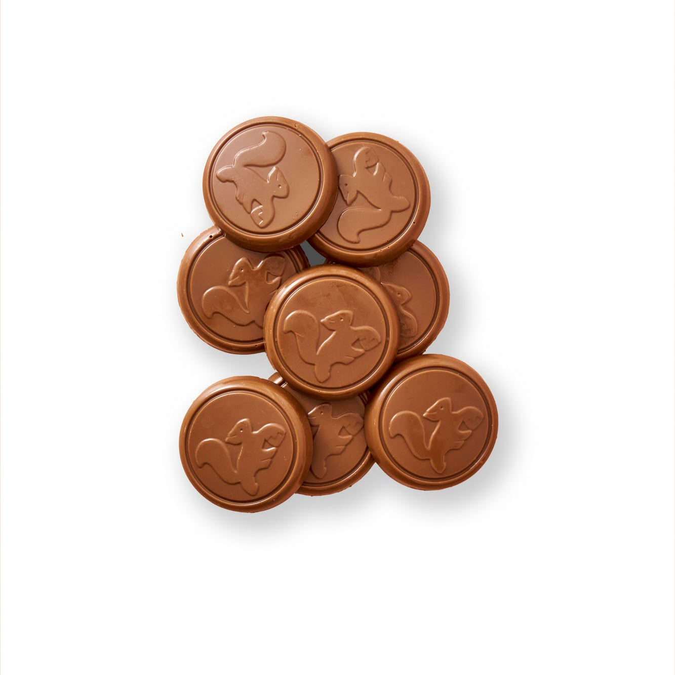 Pochon médaille fourrée au praliné