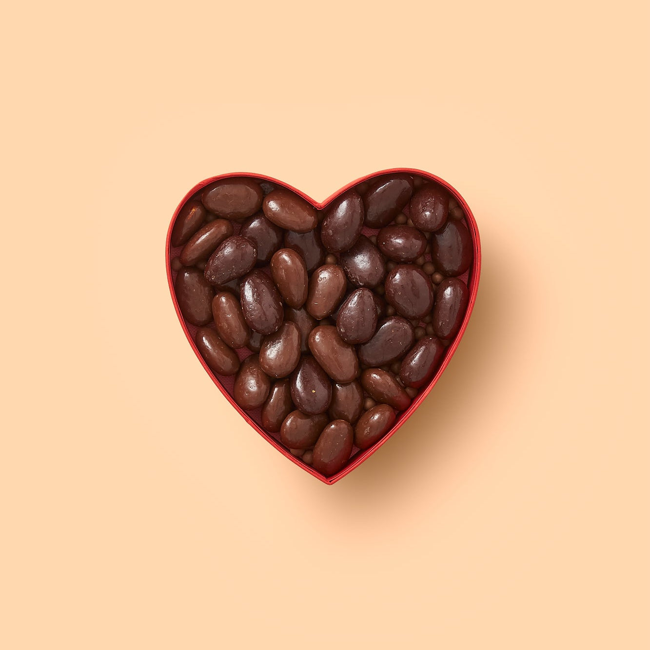 boite coeur amandes chocolatees