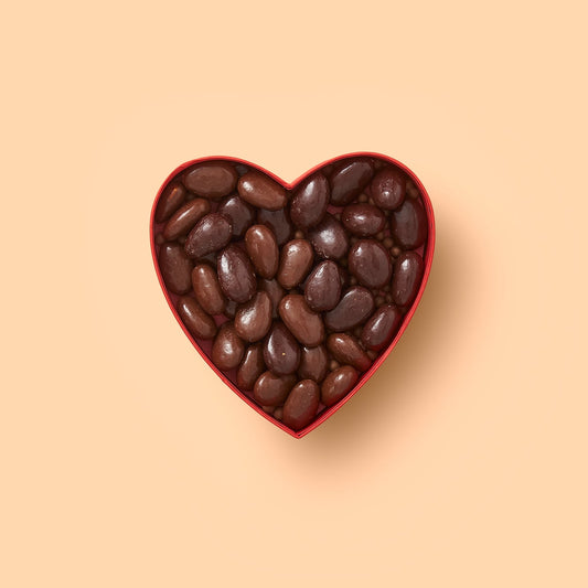 boite coeur amandes chocolatees