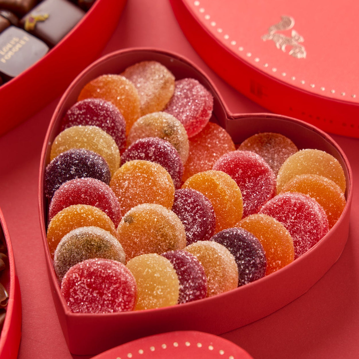 Coffret cœur de pâtes de fruits artisanales Maison Louis Fouquet pour la Fête des Mères